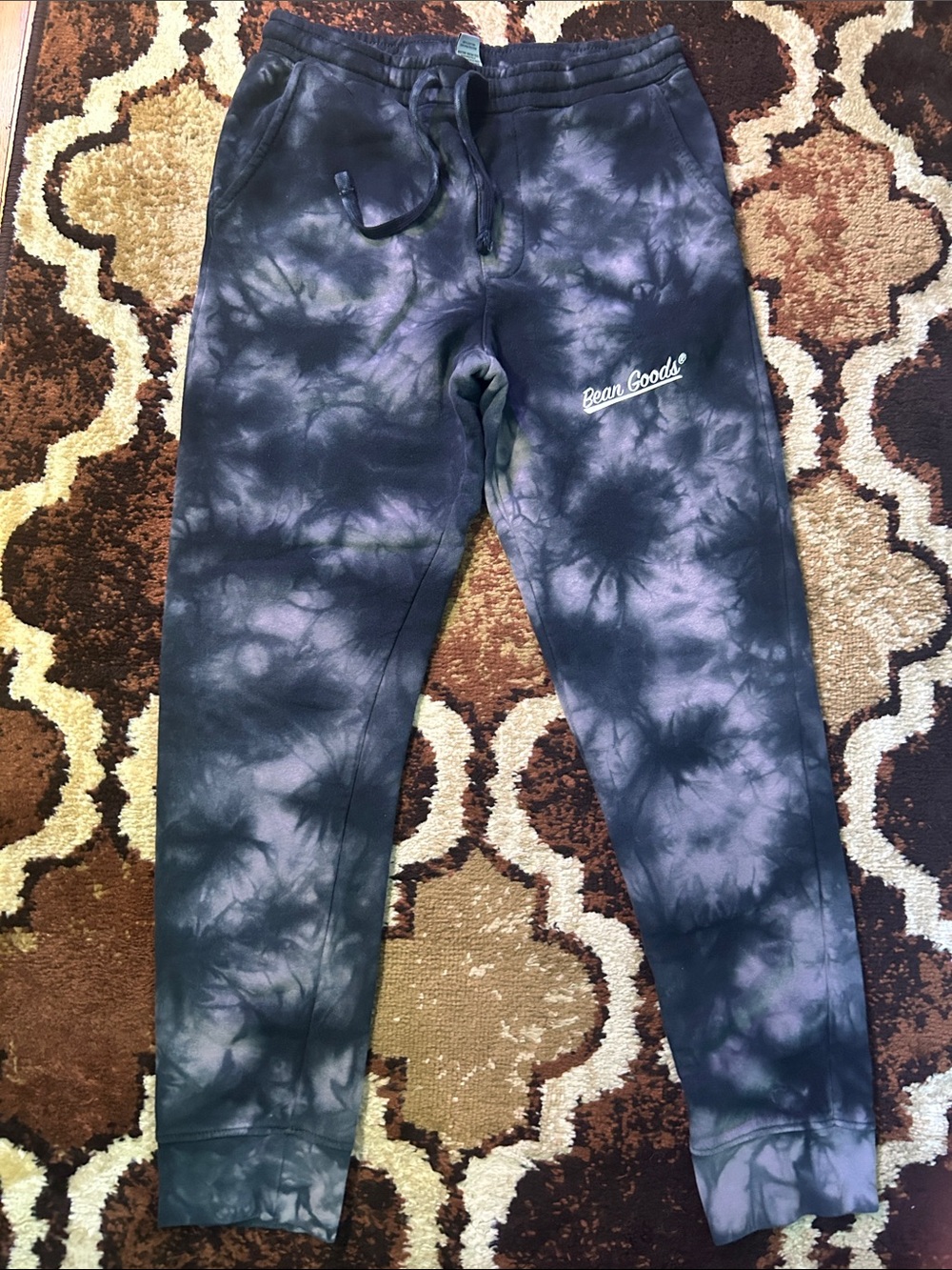 Unisex “bean goods” Dachshund Co. Tie-Dye Jogger Pants W/Back Pocket.